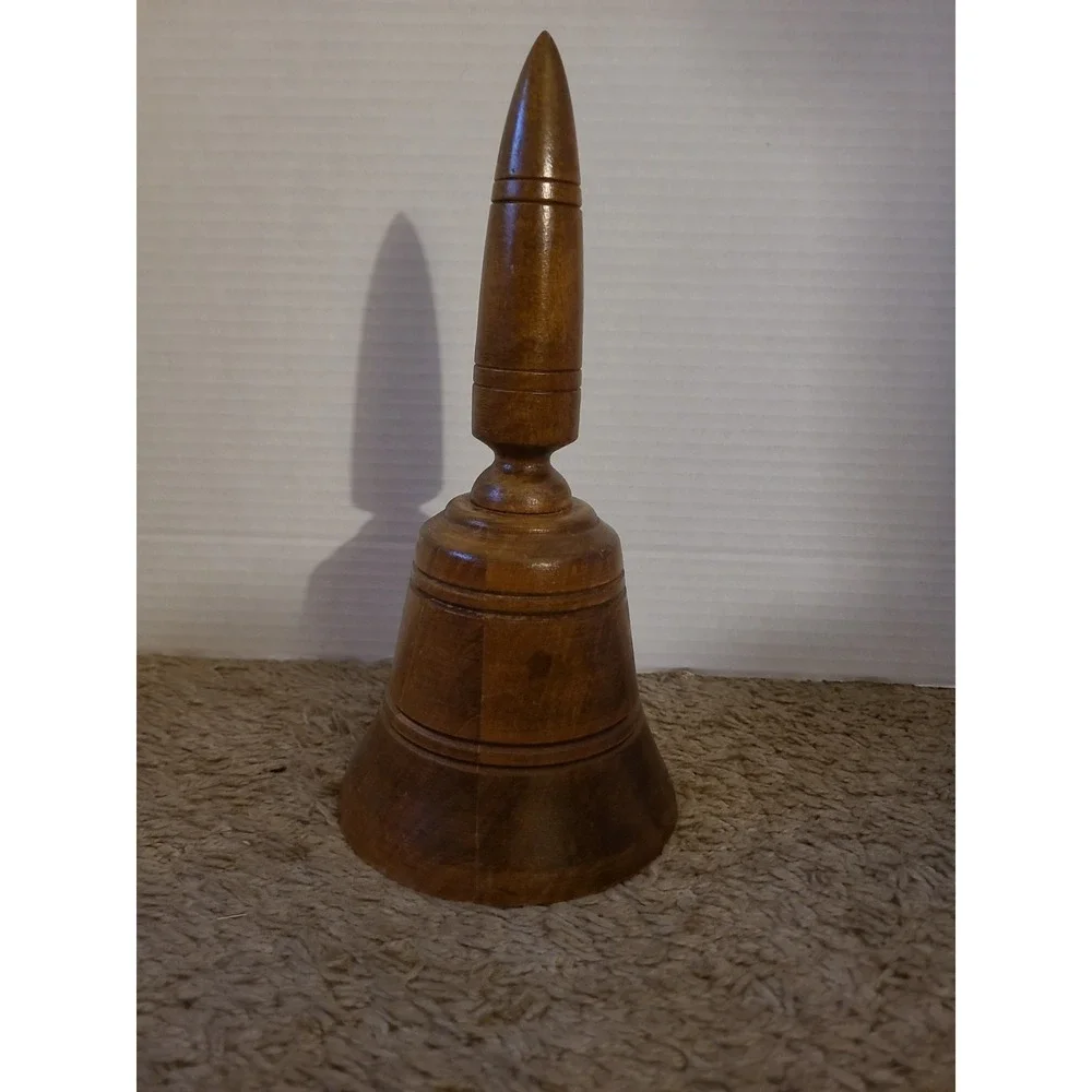 Vintage Musical Wooden Bell Plays A Lullaby,  Works, Tested